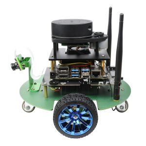 JetBot Professional Version ROS AI Kit, Dual Controllers AI Robot, Lidar Mapping, Vision Processing,