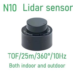 N10 Indoor outdoor waterproof 25m Lidar sensor 360° TOF anti-glare laser radar support ROS2