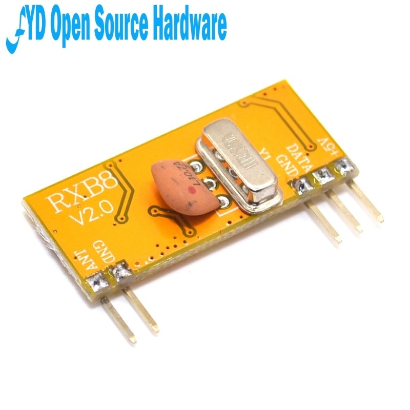 RXB8 433MHz Superheterodyne Wireless Receiver Module – 5V 9.6mA For Arduino/AVR Projects