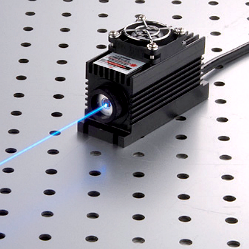 473nm DPSS Laser Gaussian Circular Beam Small Spot Size < 1.0 mm for Labs